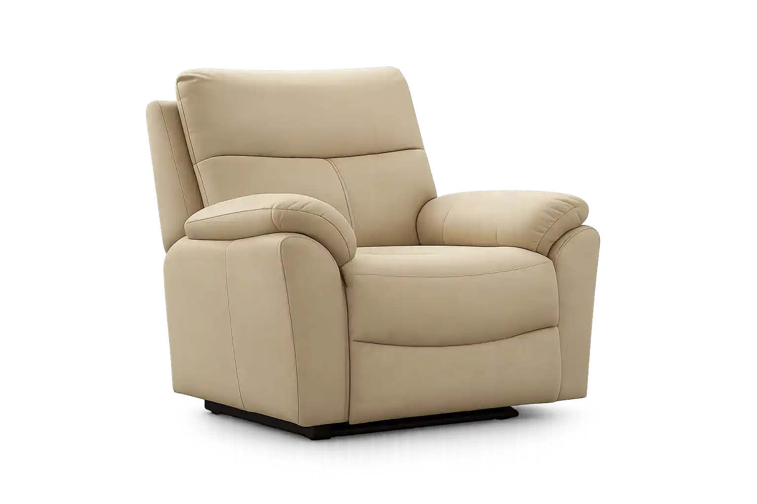 Comfortable recliner chair with soft cushioning.