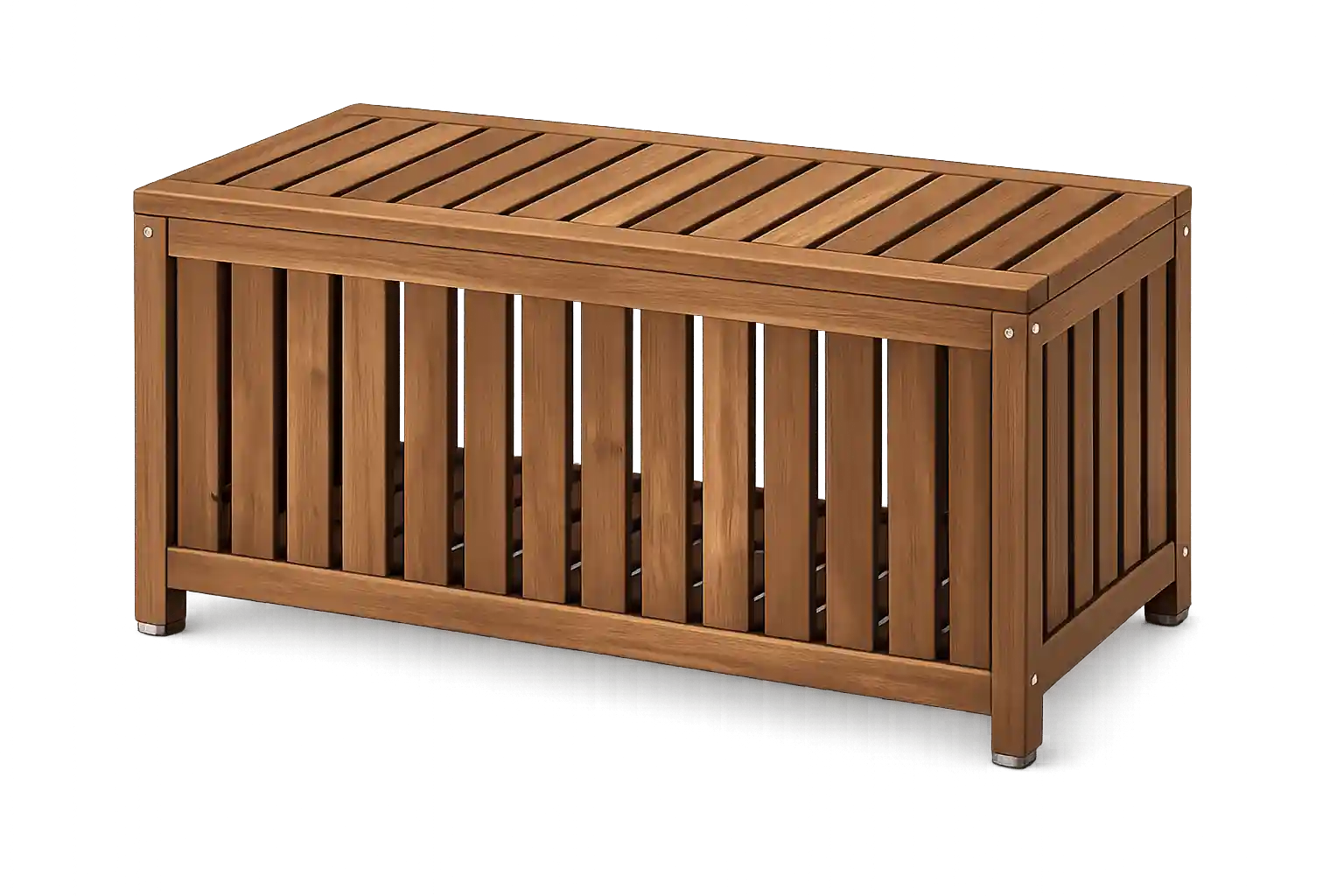 Decorative wooden bench for indoor and outdoor use.