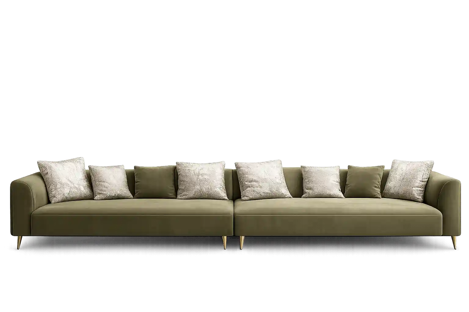 Modern luxury sofa for living room interiors.