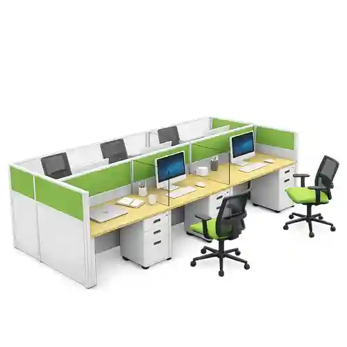 Modern modular workstation by office table suppliers in Qatar.