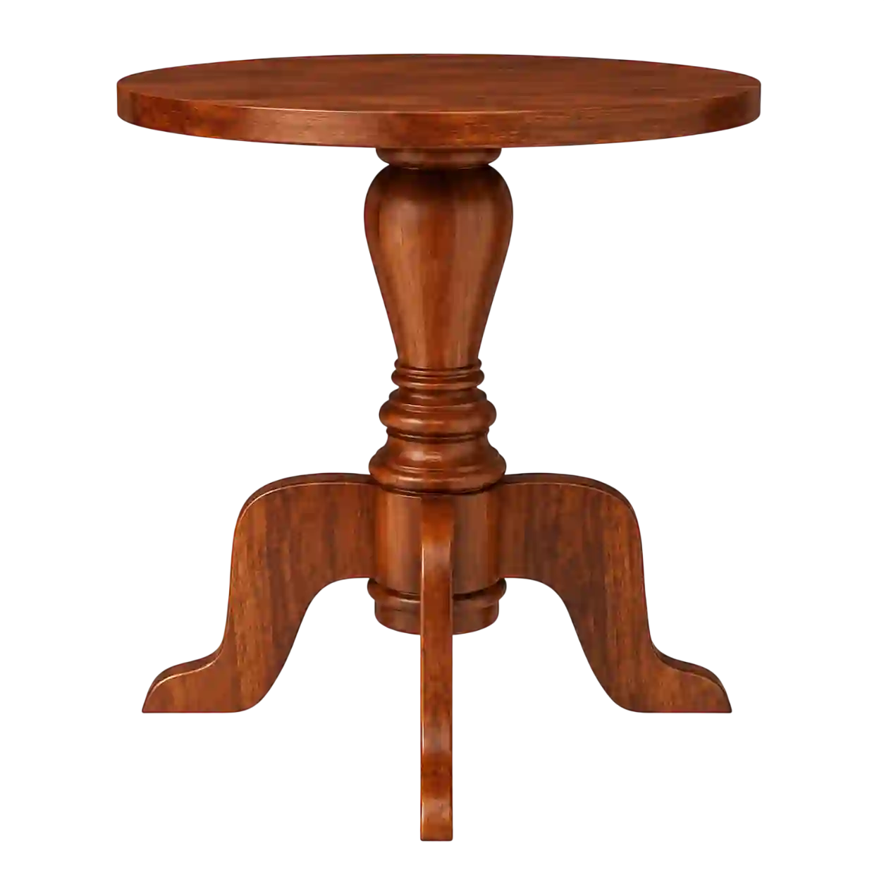 Classic round wooden side table offered by trusted wooden side table suppliers in Qatar.