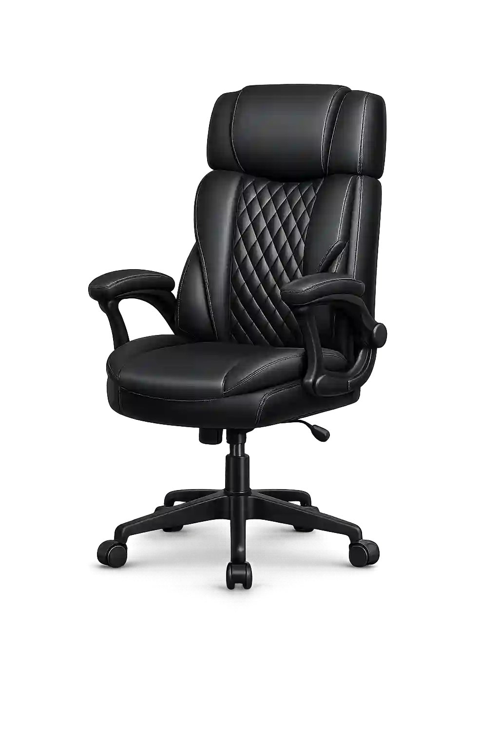 Executive ergonomic office chair with padded headrest and premium comfort from ergonomic chairs suppliers in Qatar.