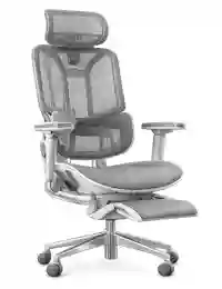 Grey mesh task chair designed for daily office use.