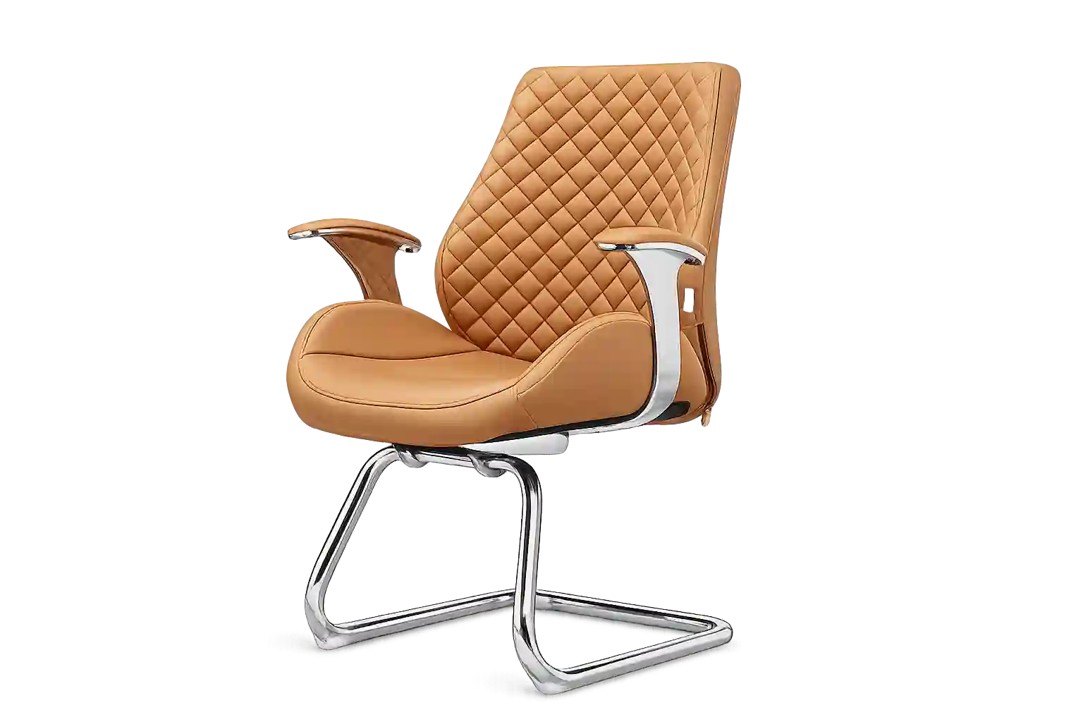 Premium upholstered office visitor chair.