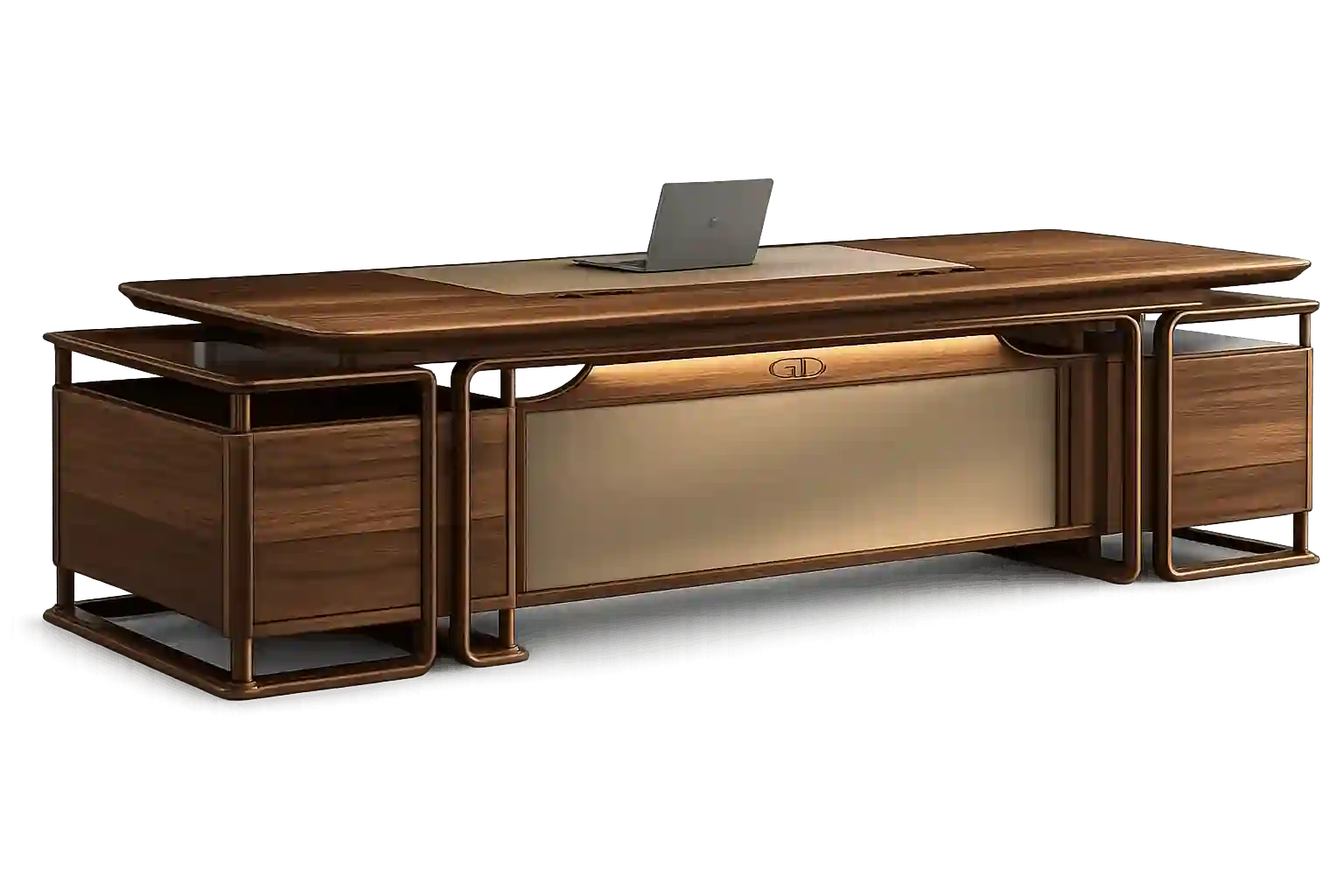 Classic wooden executive office table with premium craftsmanship.