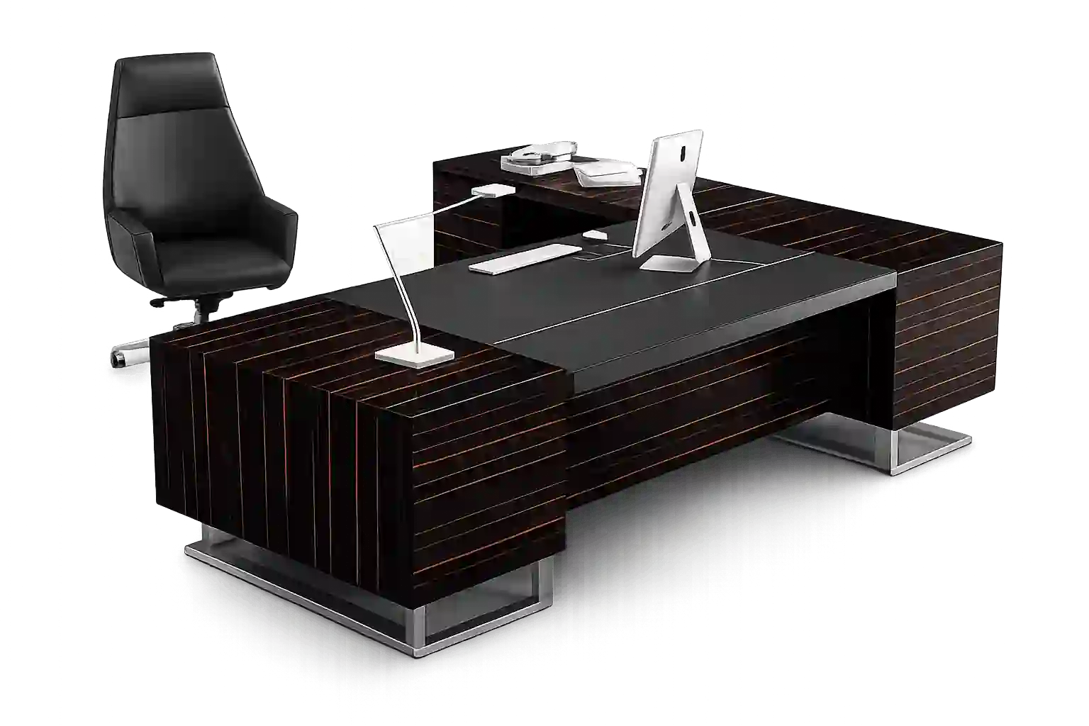 Luxury wooden executive office desks in Doha with premium finish.