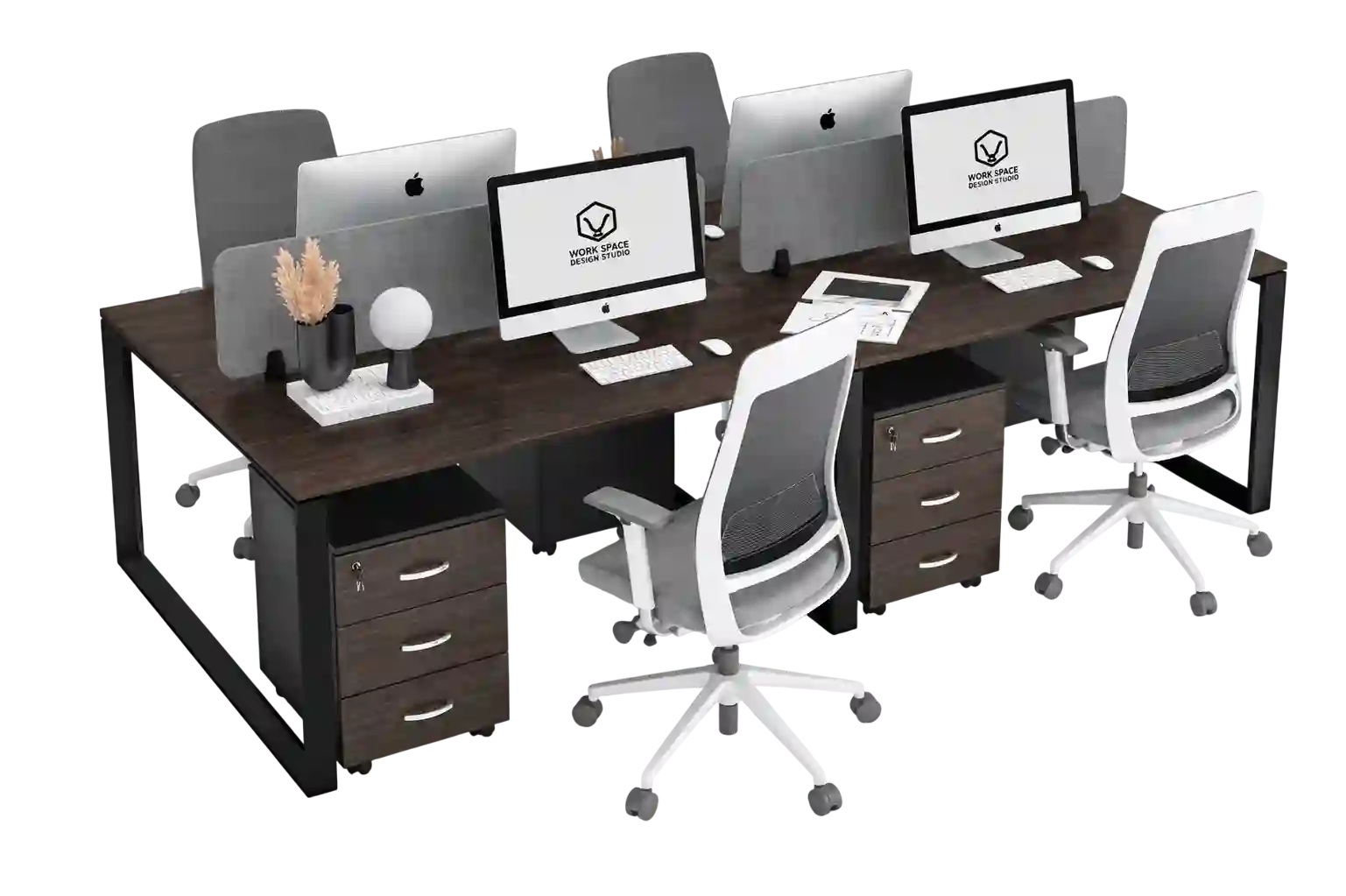 Modern office workstation desk for collaborative office desks in Doha workspaces.