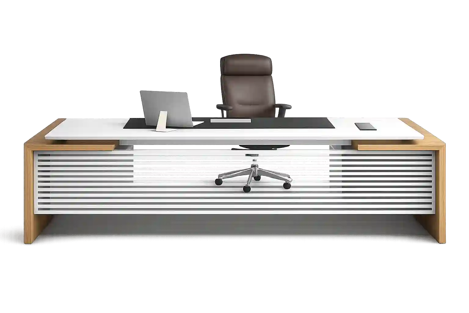 Modern white executive desk for office desks in Doha.