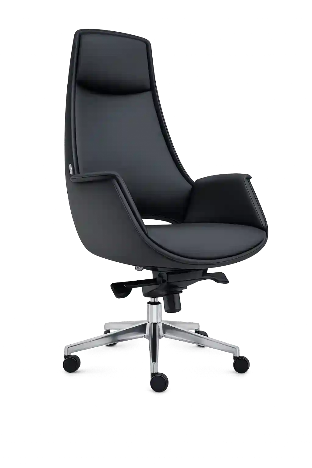Black high back executive chair from Executive Chair Suppliers in Qatar.