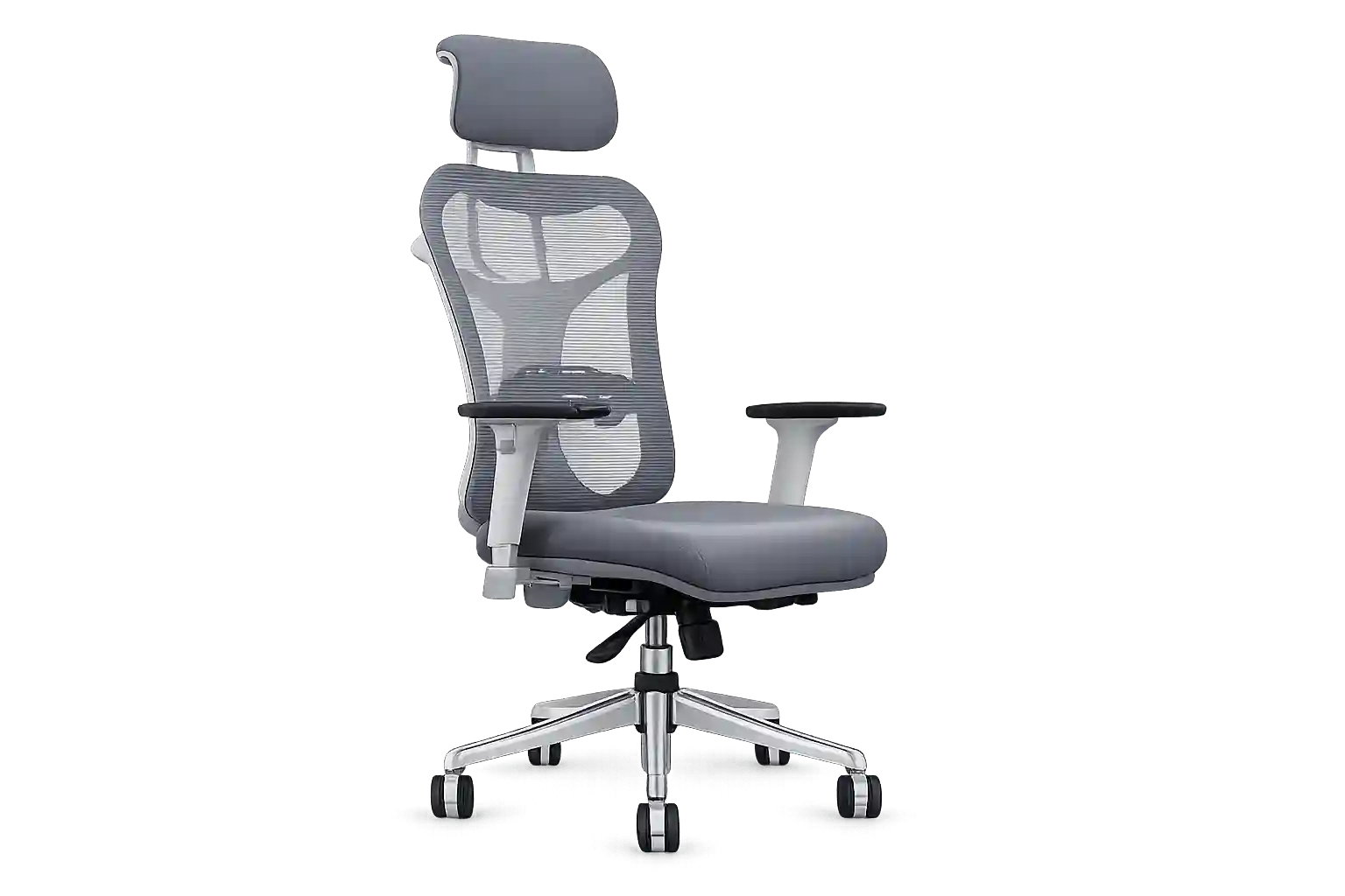 Gray high back office chair from Executive Chair Suppliers in Qatar.