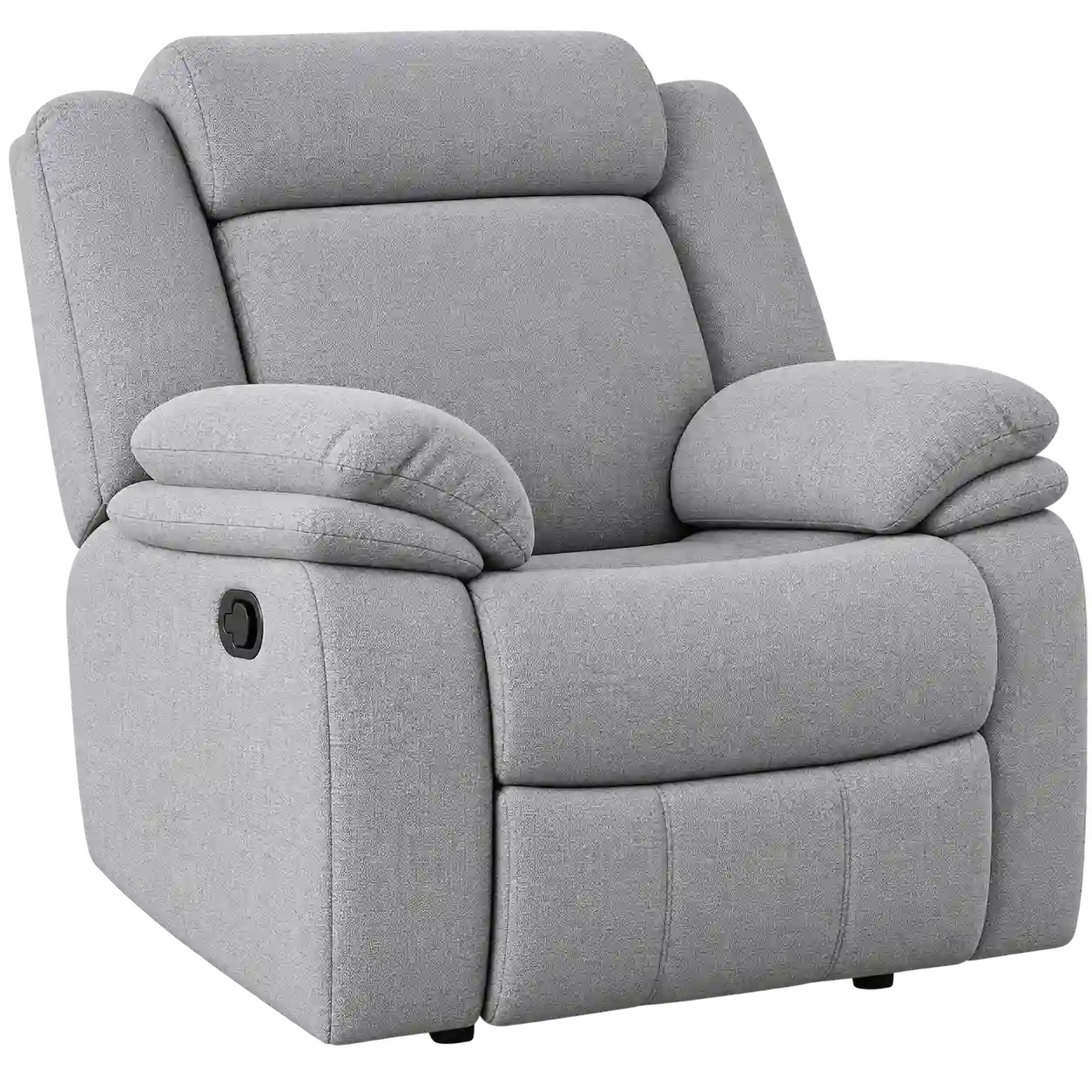 Comfortable grey fabric recliner chair for homes and offices in Qatar .