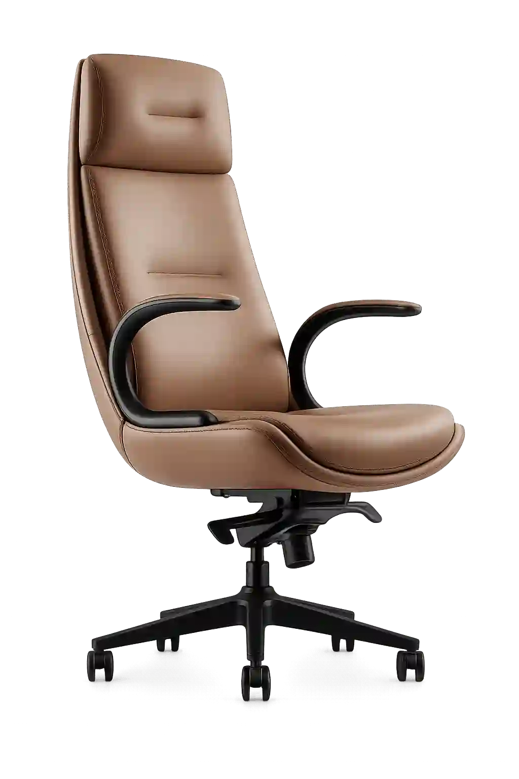 Luxury tan executive office chair for premium workspaces.