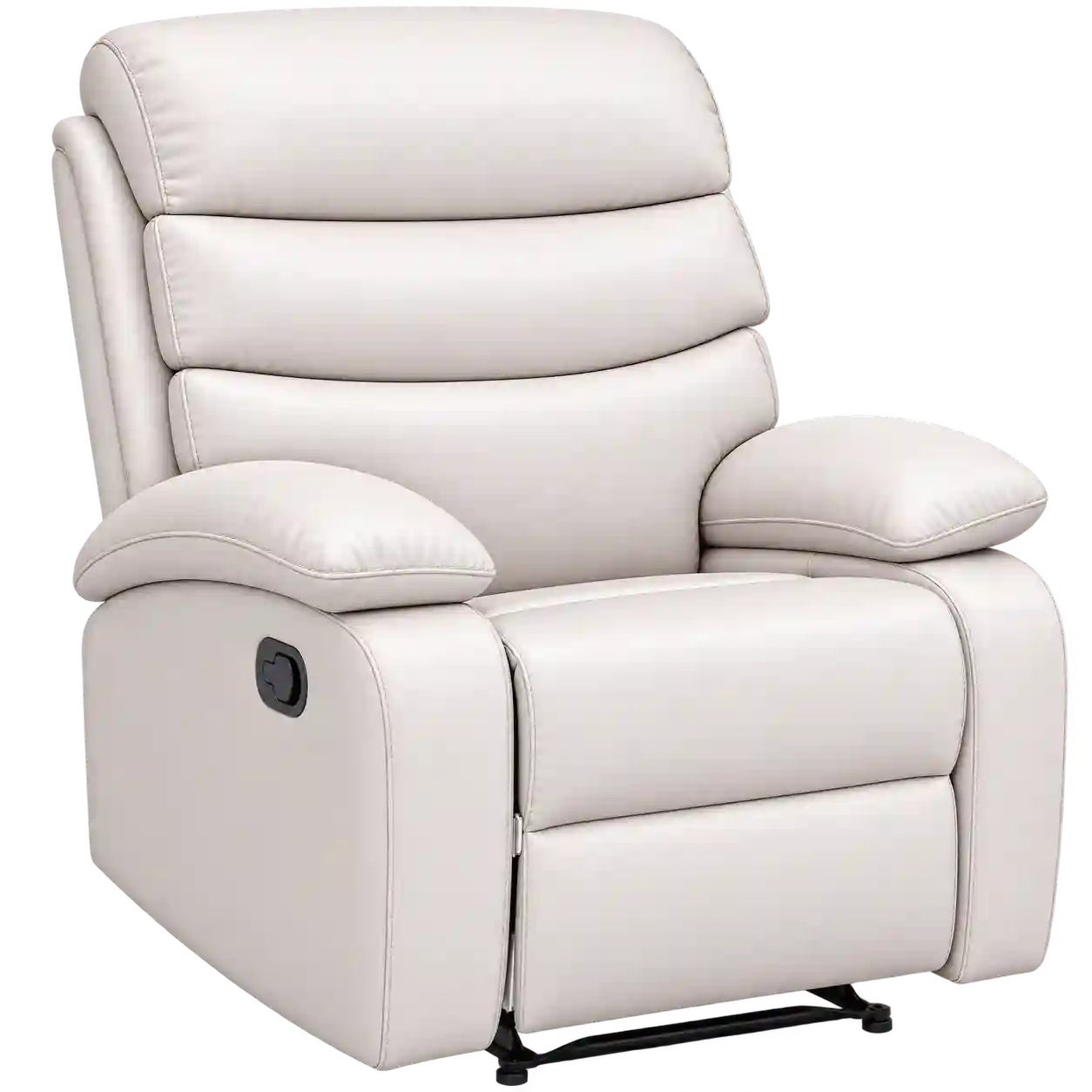 White power Recliner Chair Qatar with cushioned seating.