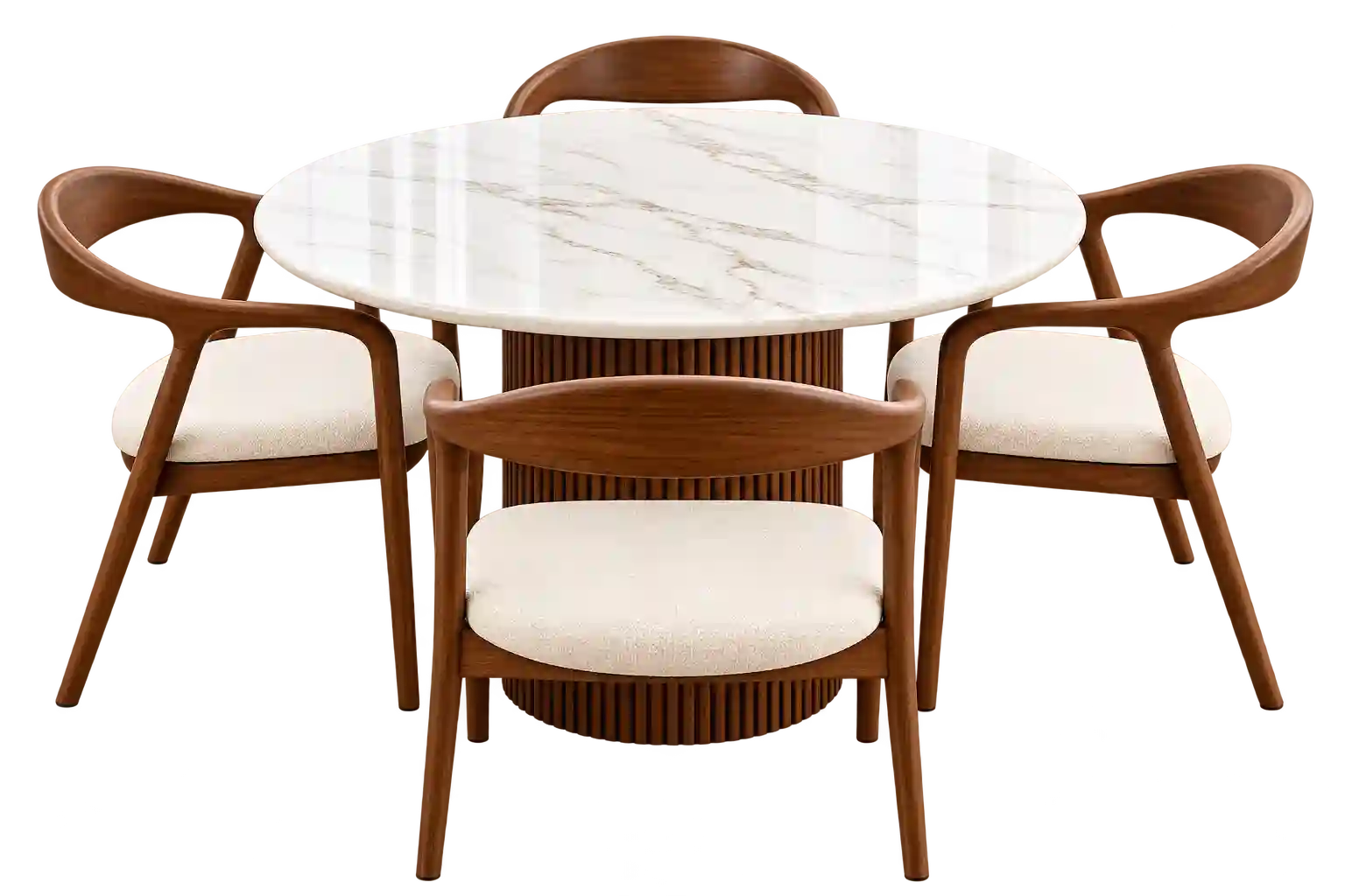 Round dining table from Dining Table Suppliers in Qatar.